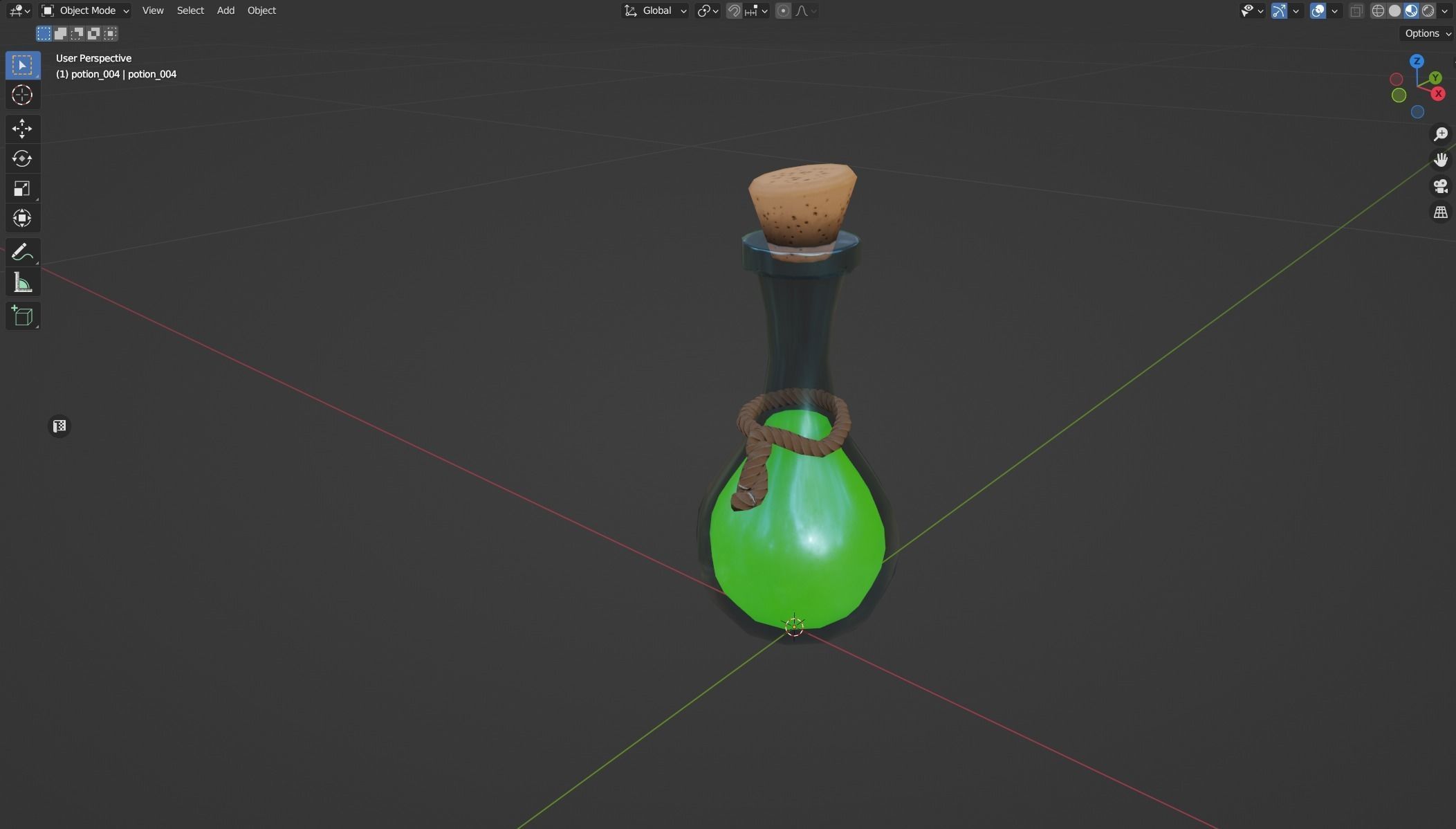 Stylized Alchemy Potion Low-poly 3D model_10