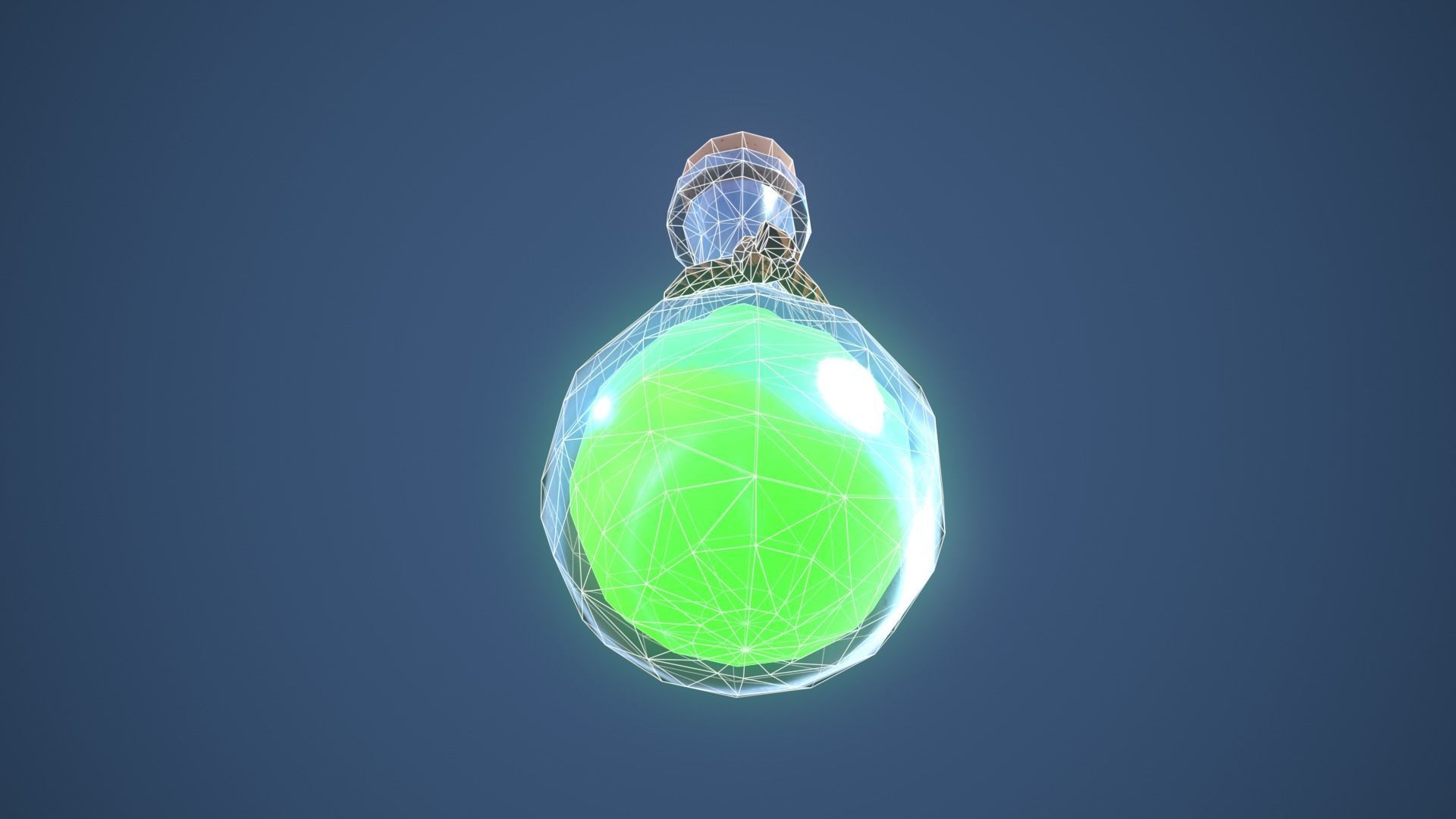 Stylized Alchemy Potion Low-poly 3D model_7