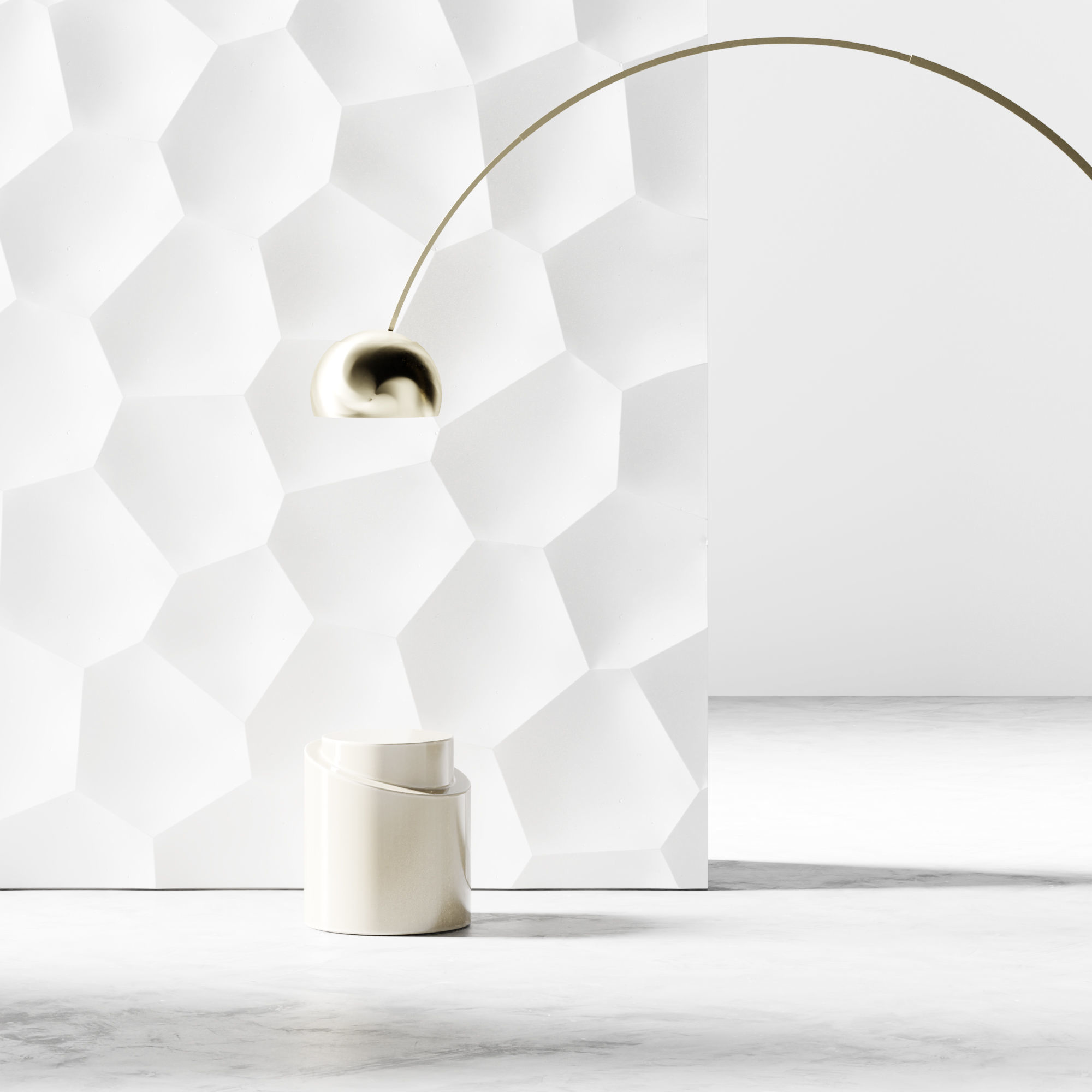 3d panel Hex 3D model_1