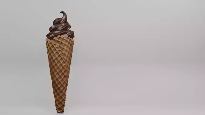 Waffle Ice Cream 3D print model