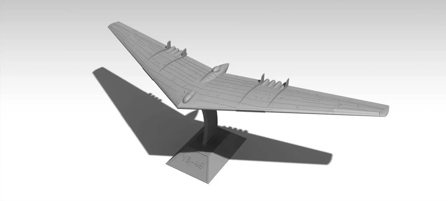 YB-49 FLYING WING ESC 1-144 3D print model_0