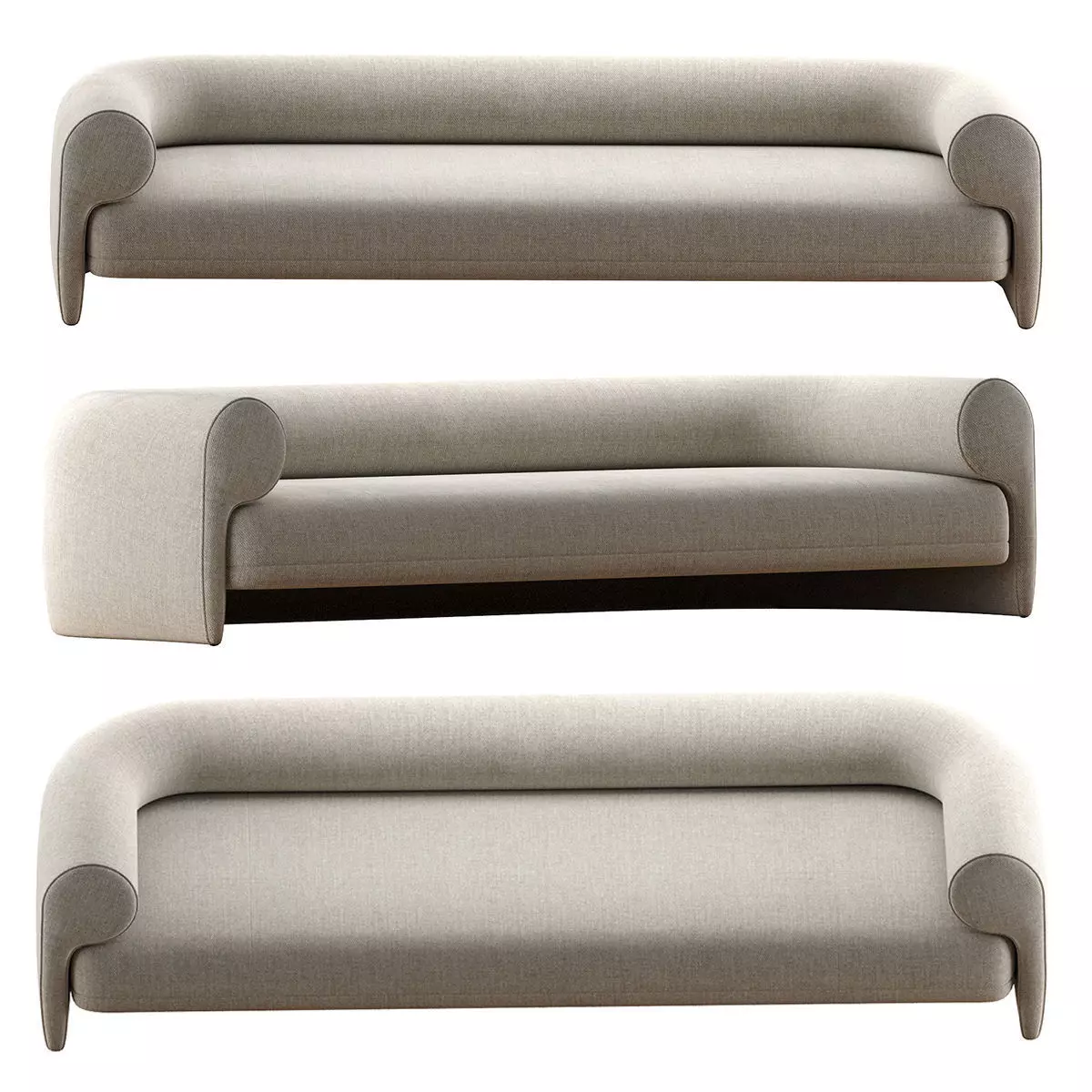 Kasba Sofa By Andrea Bonini  3D model_0