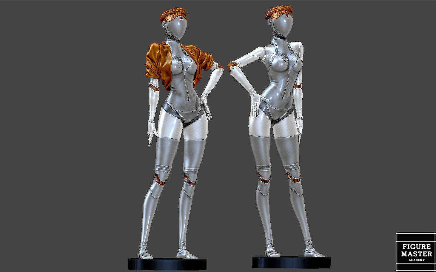 ATOMIC HEART TWINS ROBOT TWIN HUMANOID 3D PRINT 3D print model_3