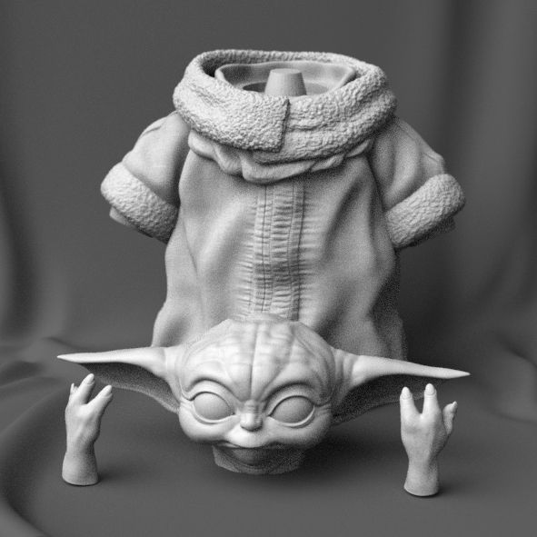 GROGU - Baby Yoda - The Mandalorian series 3D print model_4