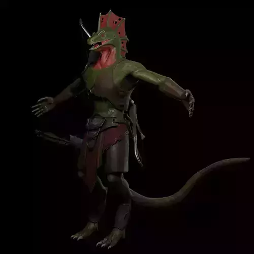 Lizardmen archer 3D model