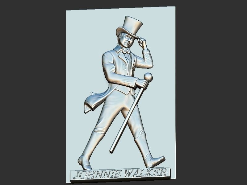 Johnnie Walker Portrait 3D print model_3
