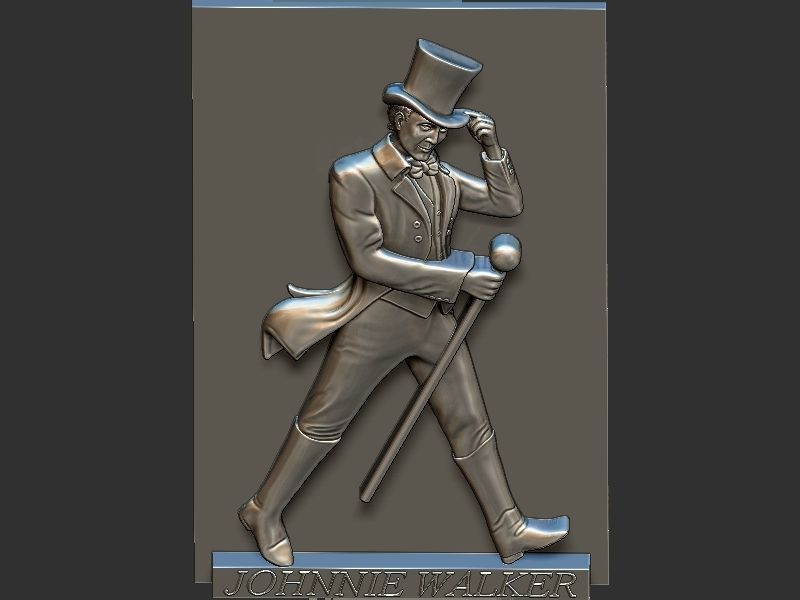 Johnnie Walker Portrait 3D print model_10