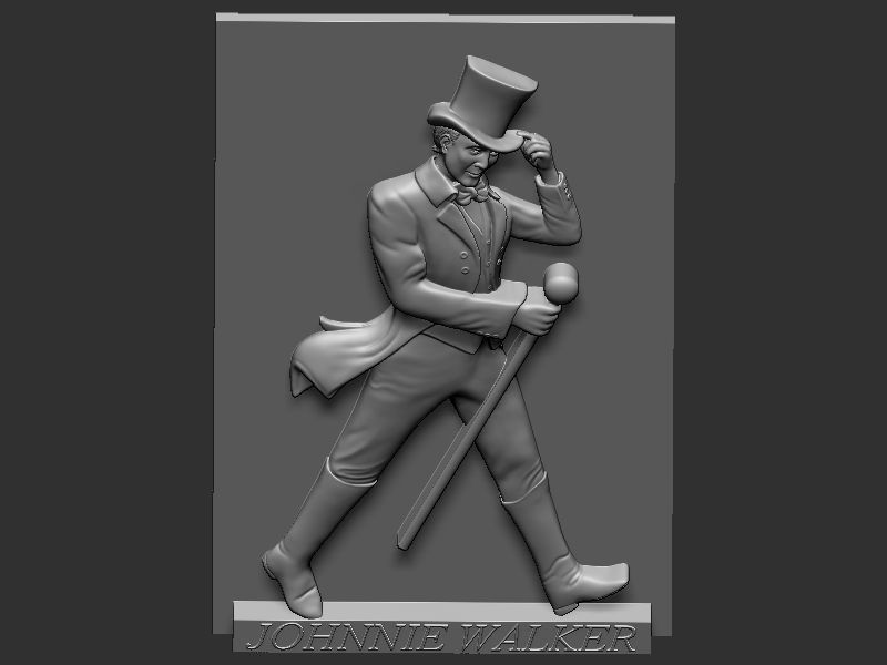 Johnnie Walker Portrait 3D print model_19