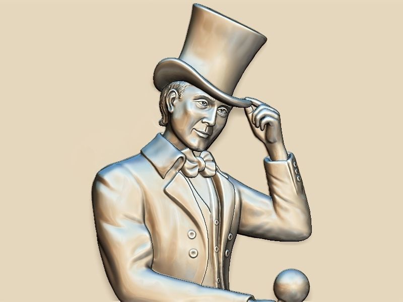 Johnnie Walker Portrait 3D print model_4