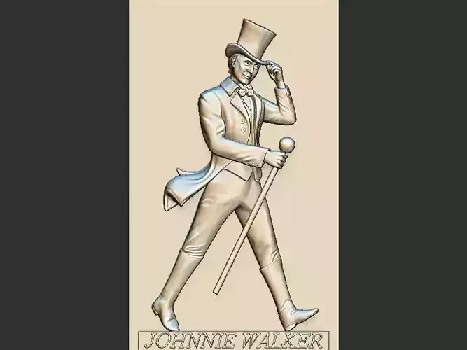 Johnnie Walker Portrait  3D print model