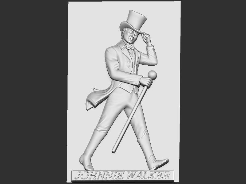Johnnie Walker Portrait 3D print model_14