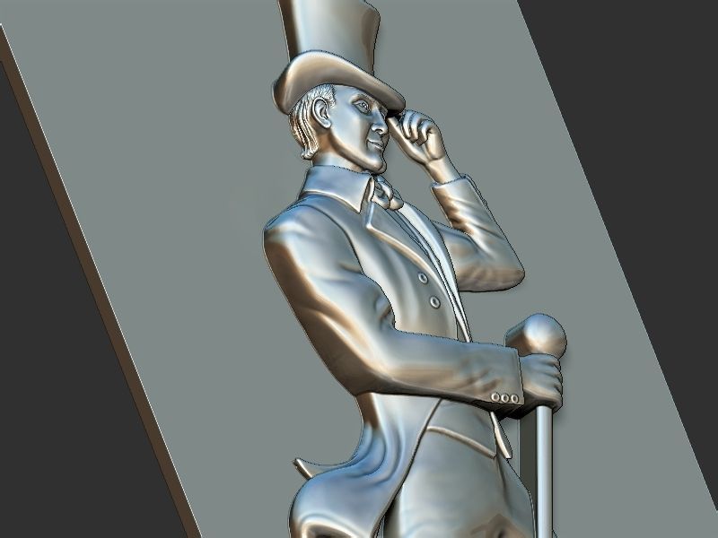 Johnnie Walker Portrait 3D print model_9