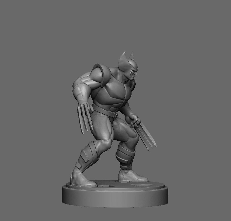 Wolverine 75mm 3D print model_1