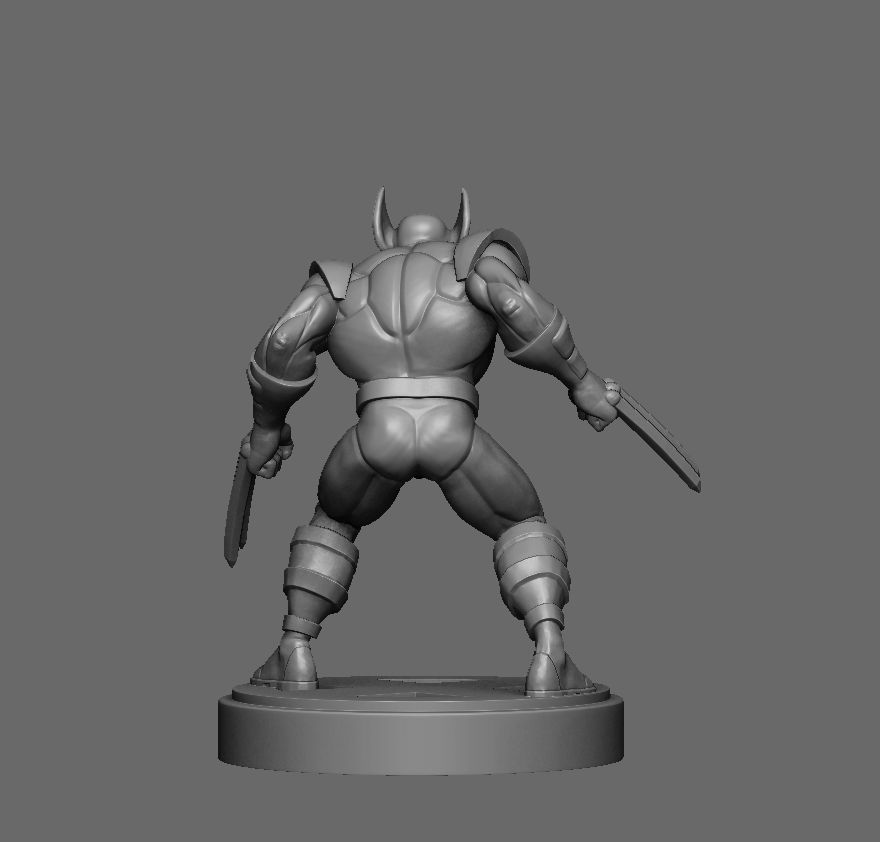 Wolverine 75mm 3D print model_2