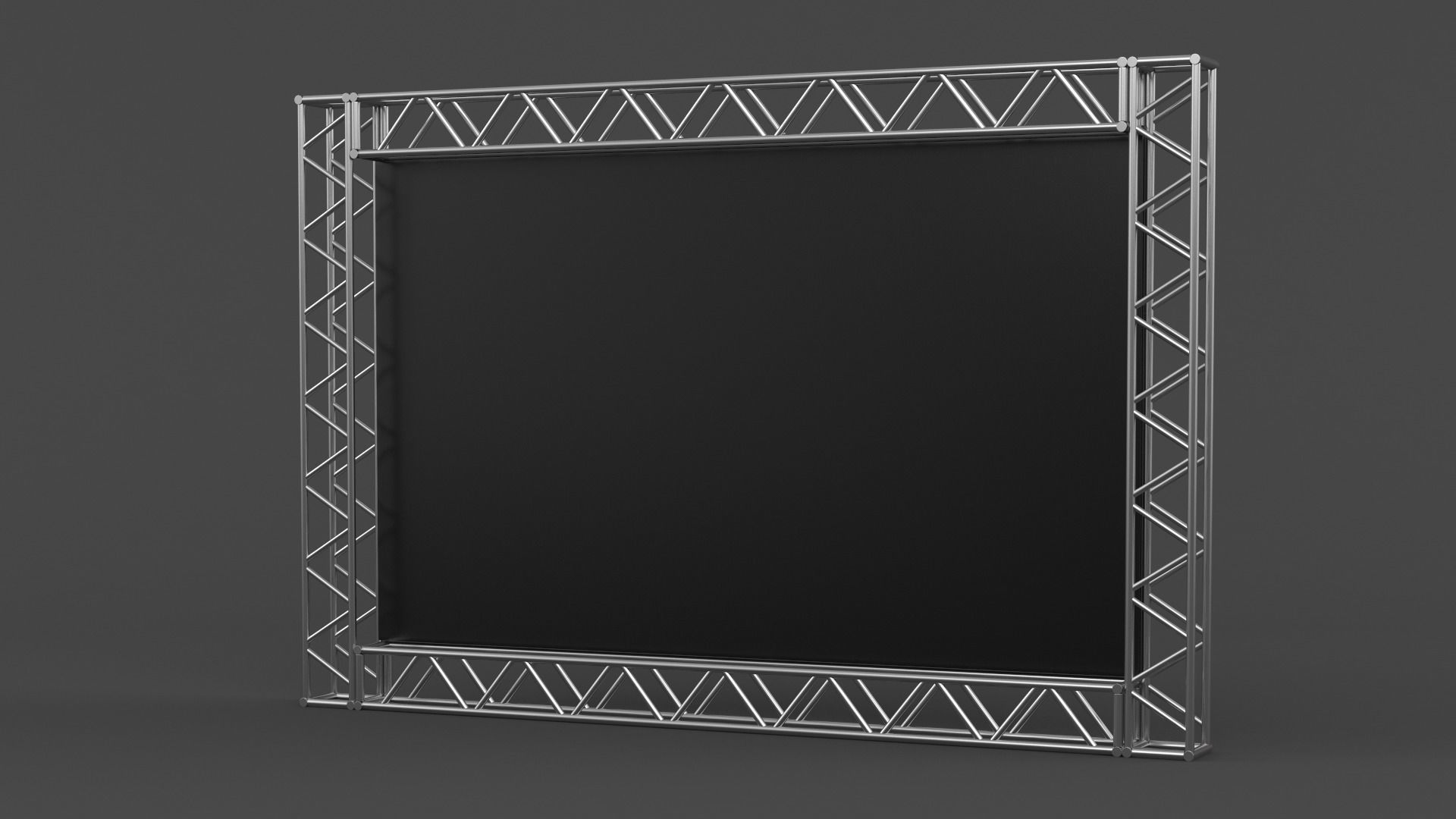 Billboard truss frame 3D model_4