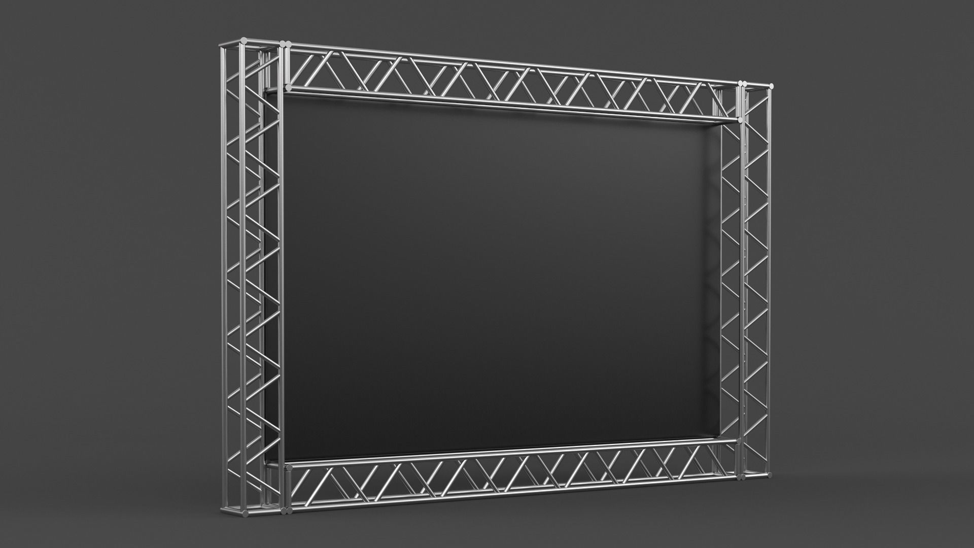 Billboard truss frame 3D model_3