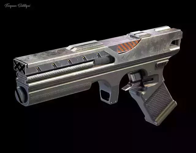 Sci-fi Laser Gun PBR