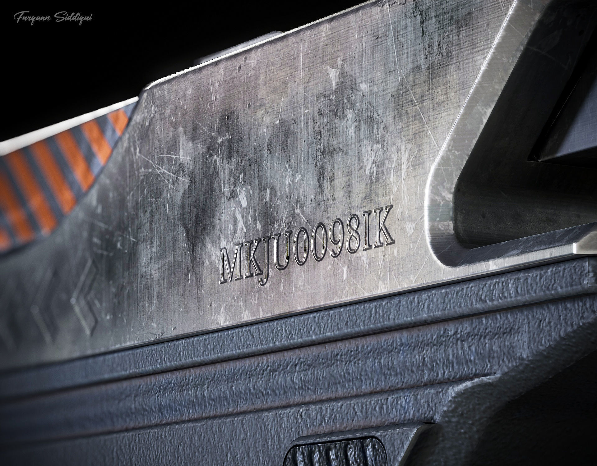 Sci-fi Laser Gun PBR Low-poly 3D model_5