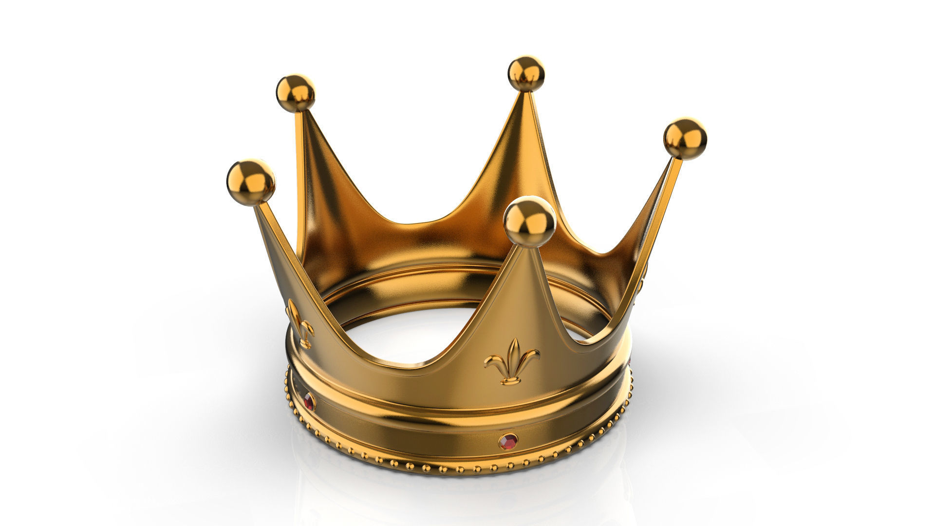 Gold Crown 3D model_1