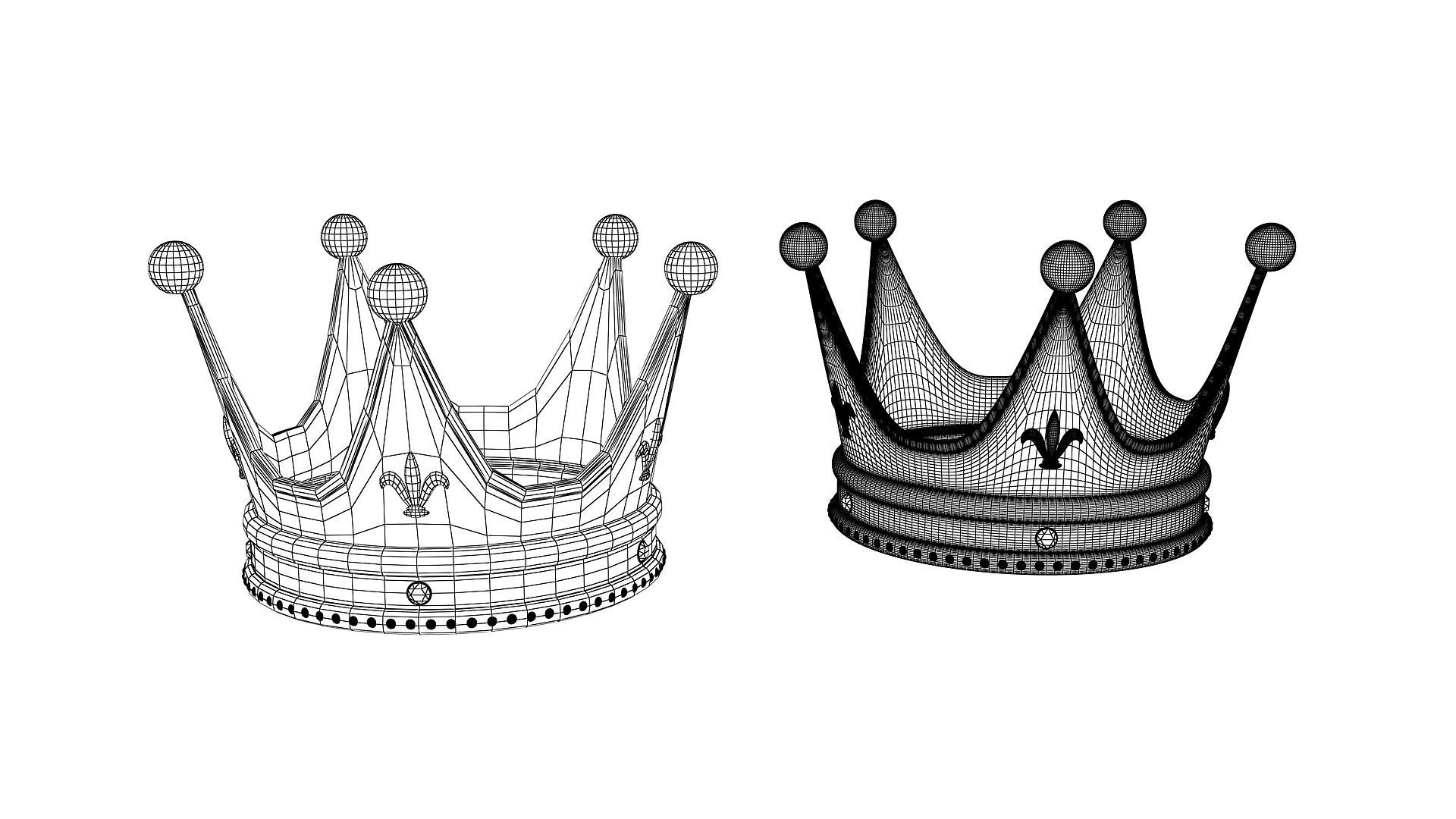 Gold Crown 3D model_5