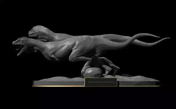 ALBERTOSAURUS SARCOPHAGUS 3D PRINT MODEL