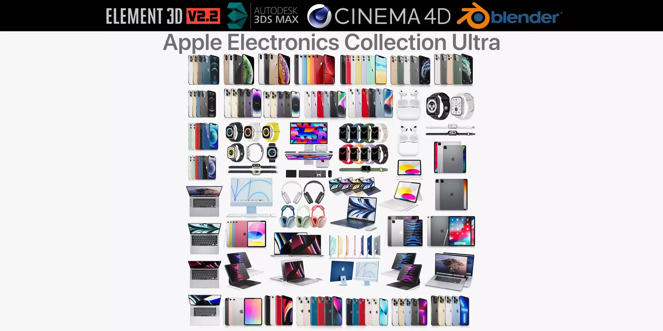 Apple Electronics Collection Ultra 3D model