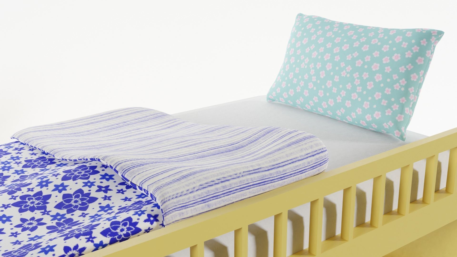 Childrens Bunk Bed 3D model_4