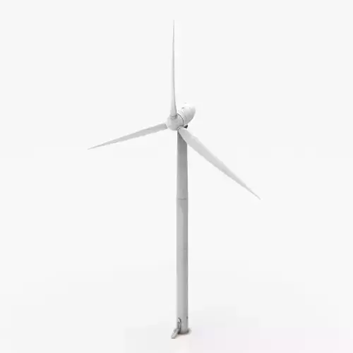 Wind turbine Low-poly 3D model