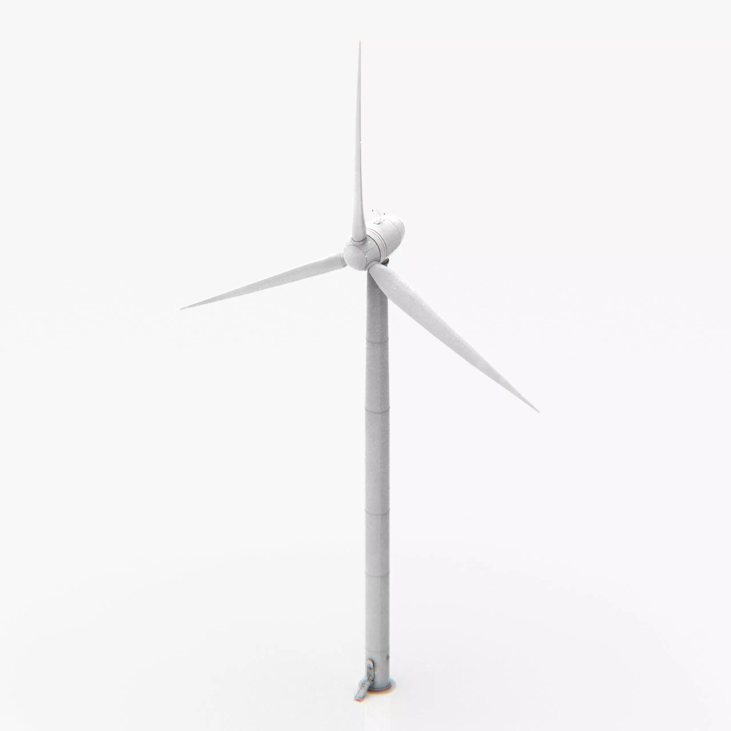 Wind turbine Low-poly 3D model_0