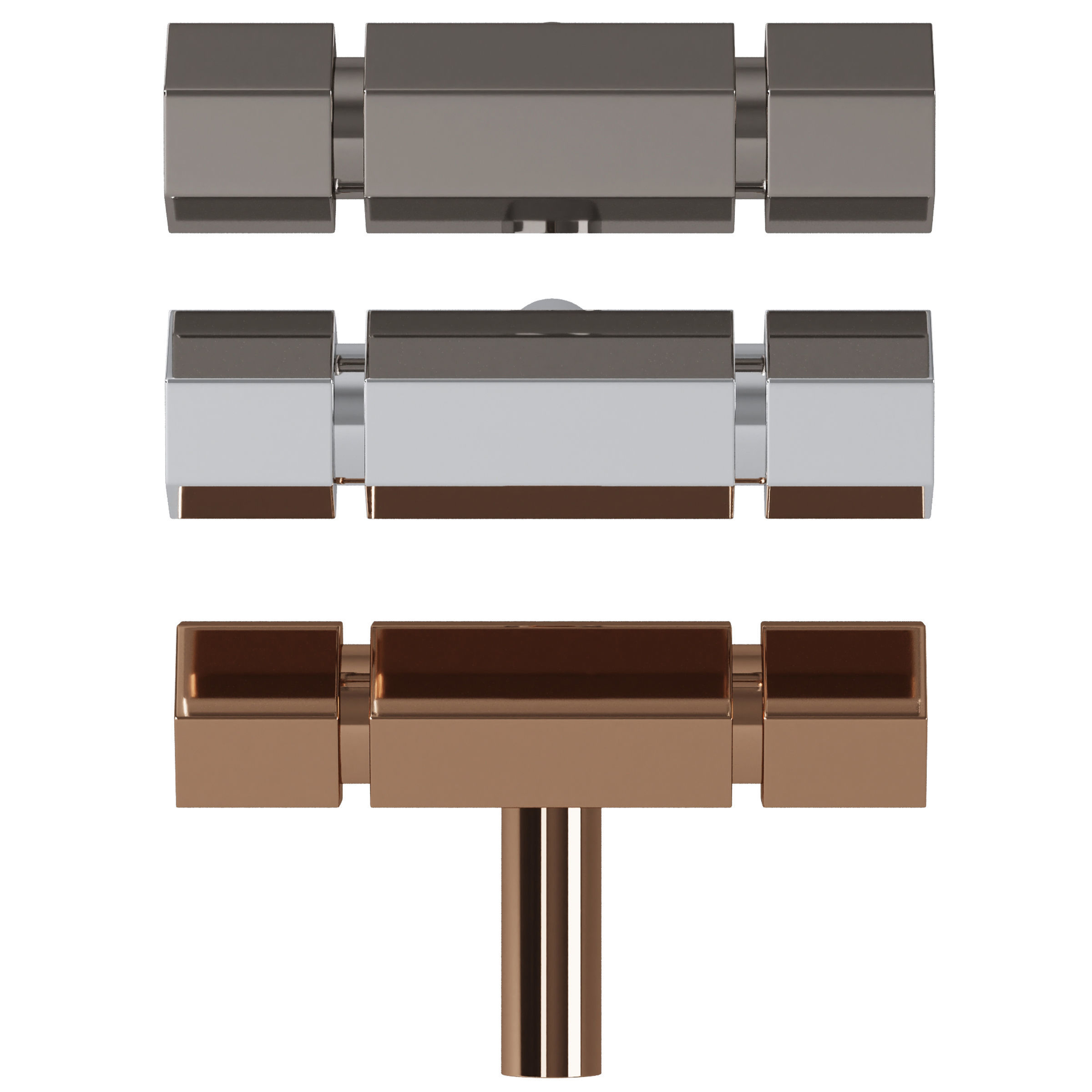 Furniture handle ACER Solid Brass by Meraki 3D model_1