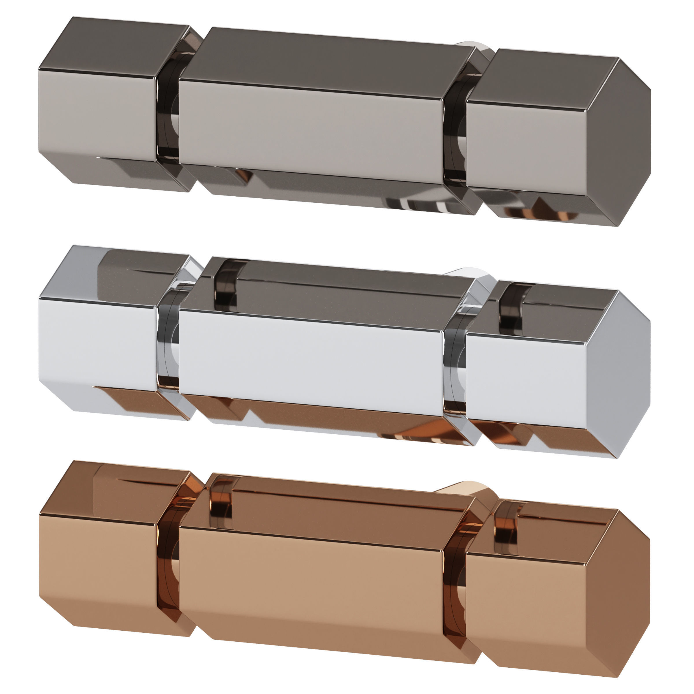 Furniture handle ACER Solid Brass by Meraki 3D model_2