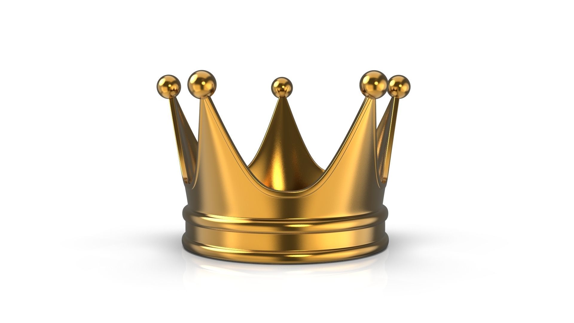 Gold Crown 3D model_4