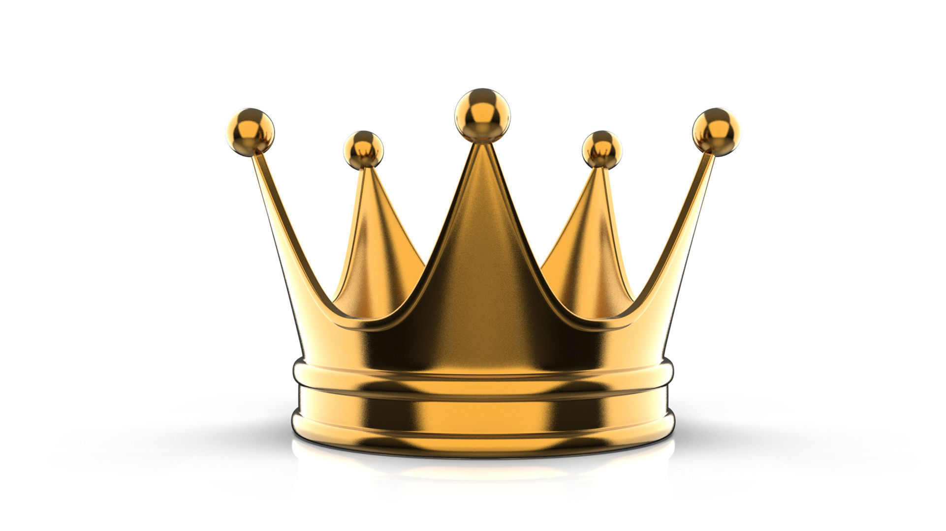 Gold Crown 3D model_7
