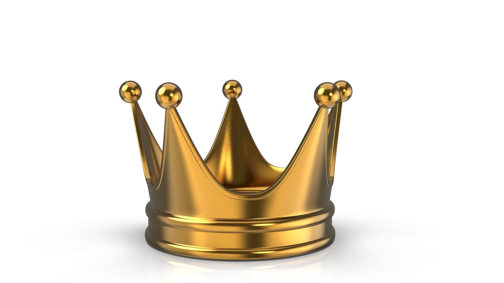 Gold Crown 3D model_2
