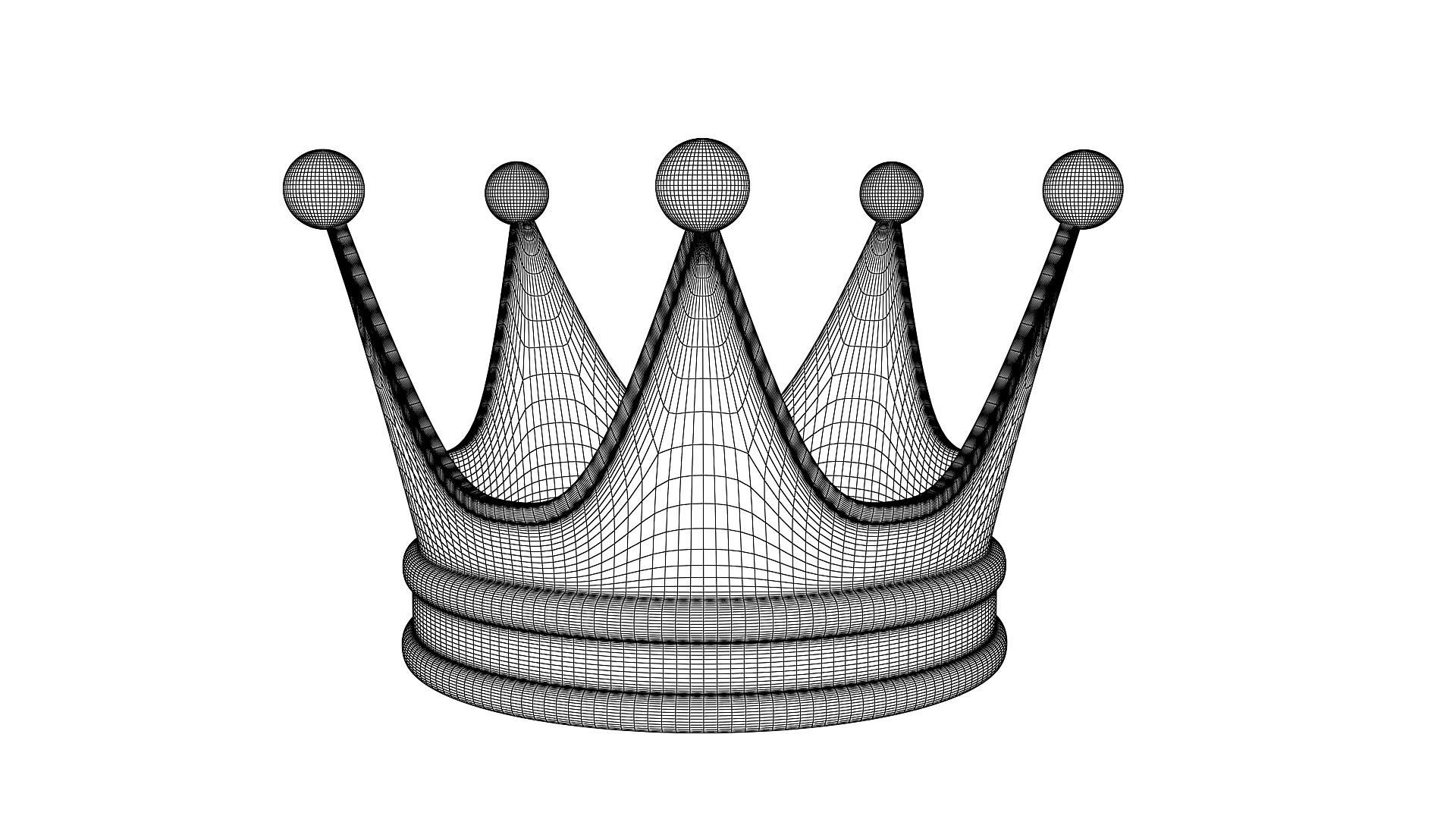 Gold Crown 3D model_6