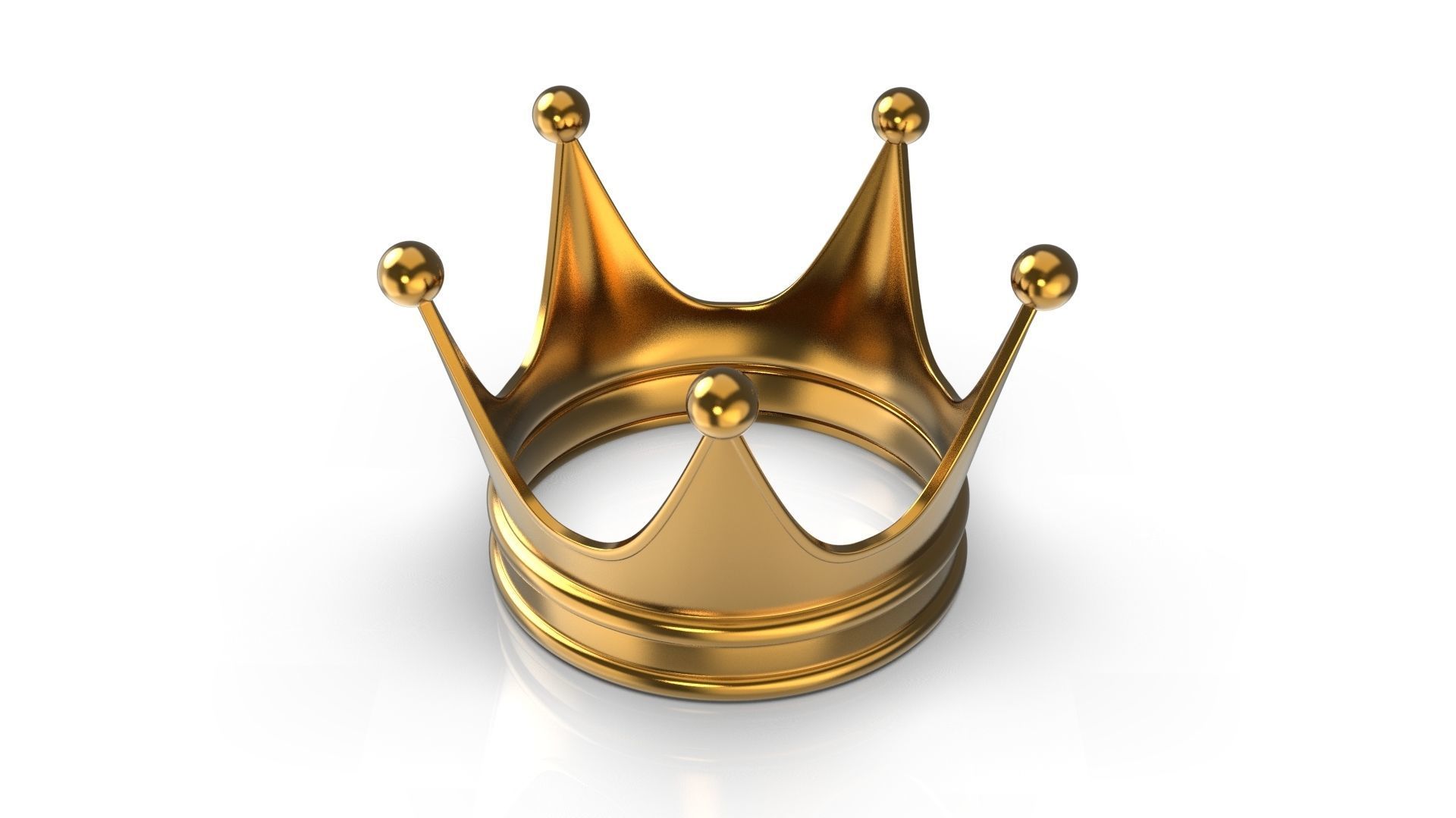 Gold Crown 3D model_1