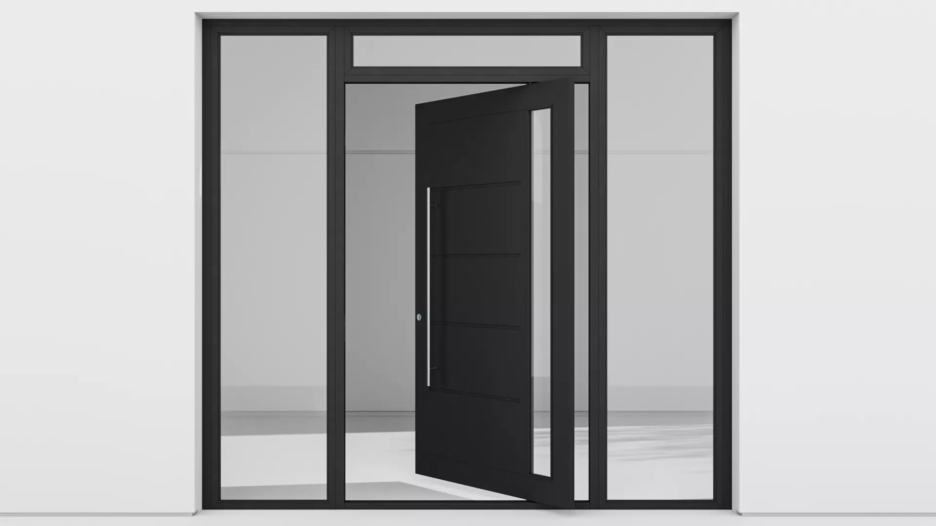 Aluminium door 155 3D model_0