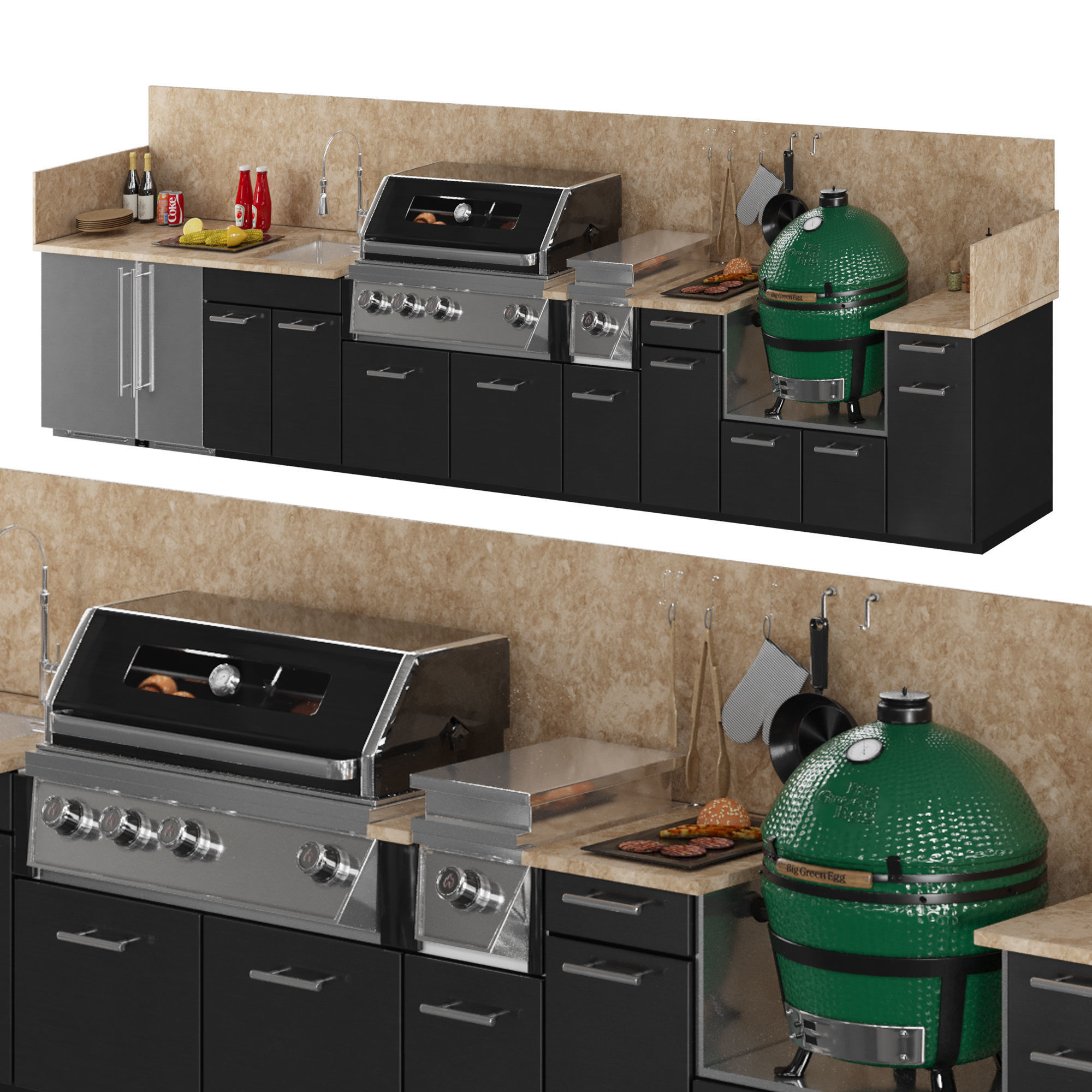 TREX outdoor kitchen 3D model_4