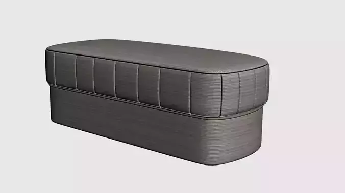 BENCH ottoman - person Free 3D model