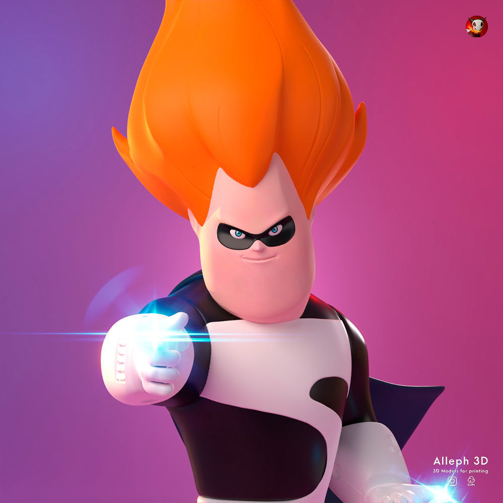 The incredibles - Syndrome 3D print model_1