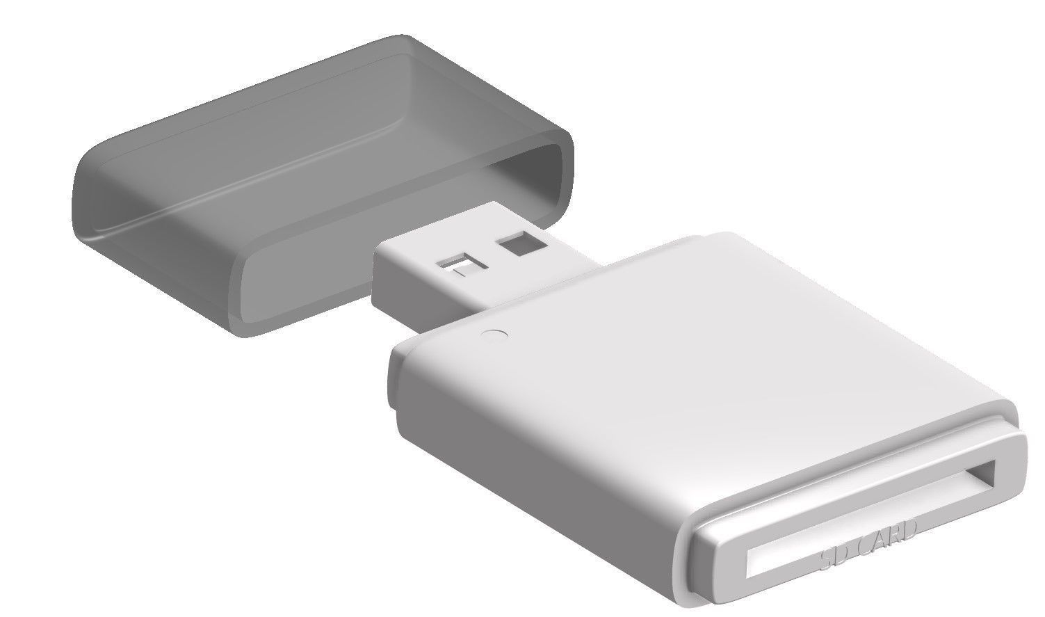 SD Card Reader 3D model_3