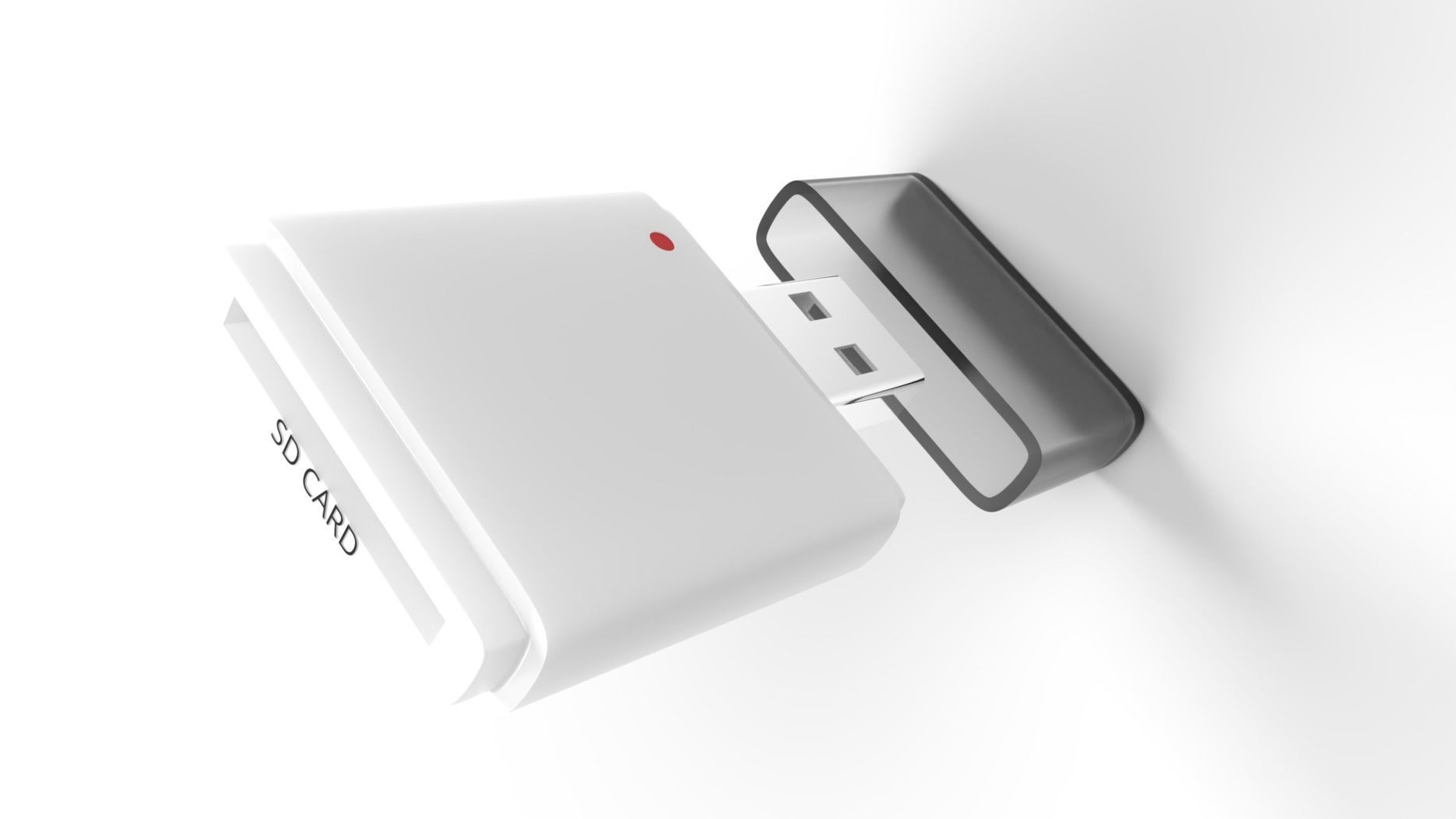 SD Card Reader 3D model_1