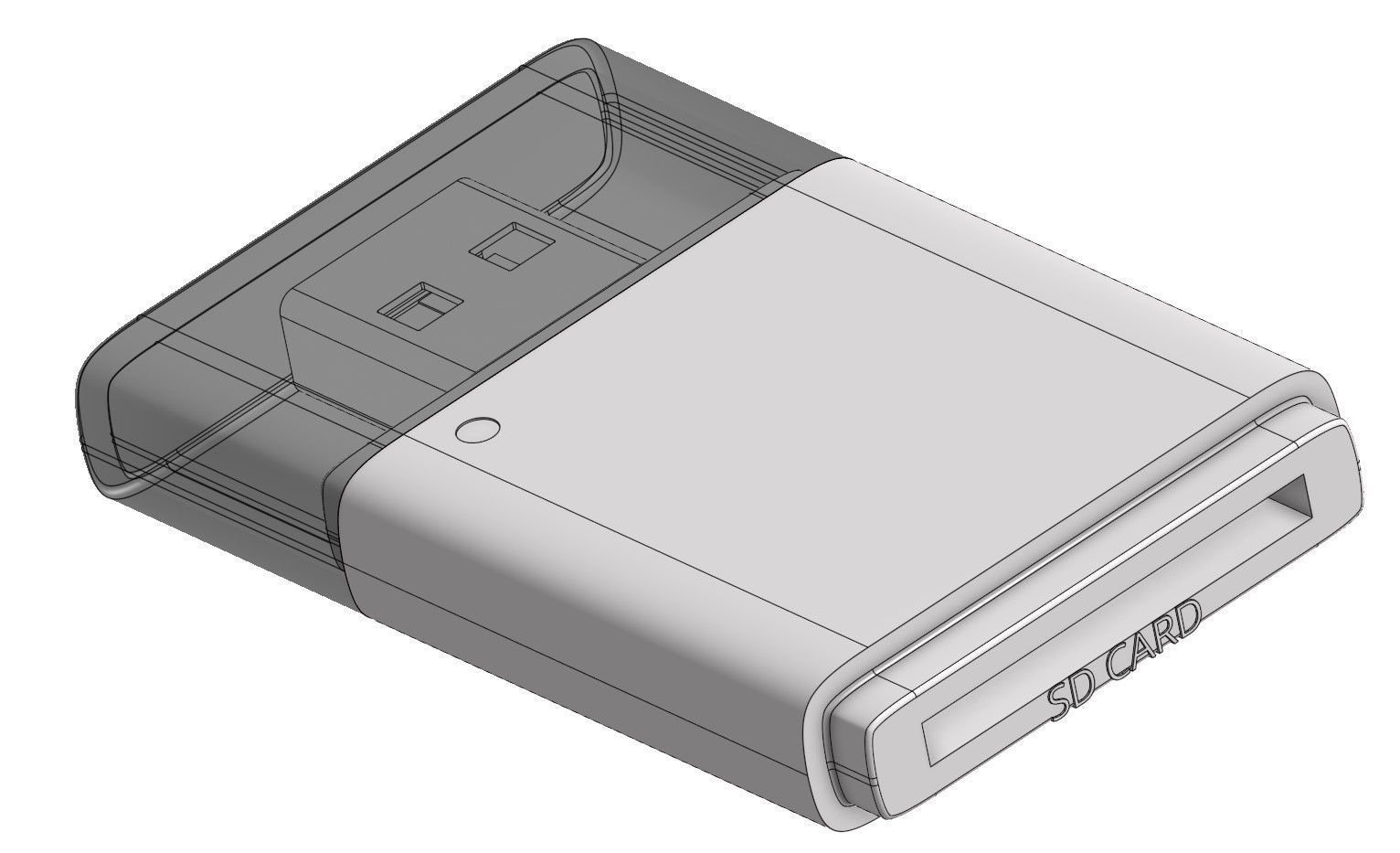 SD Card Reader 3D model_6