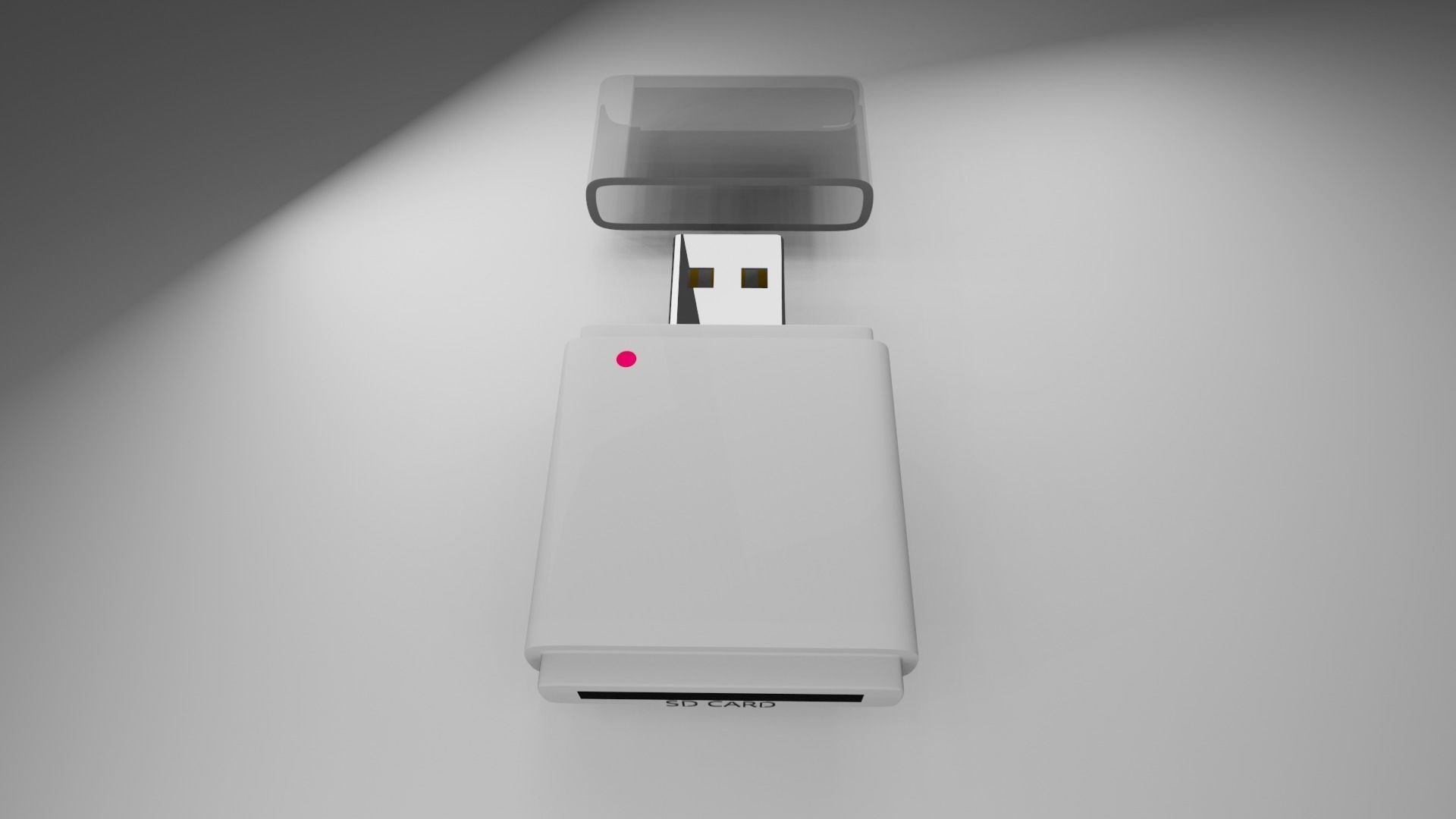 SD Card Reader 3D model_8
