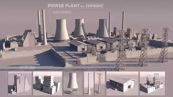 Power Plant for 3D print