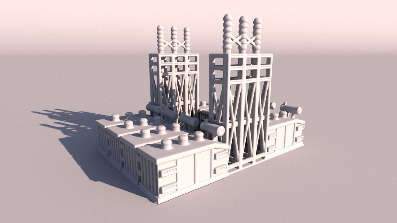 Power Plant for 3D print 3D print model_9