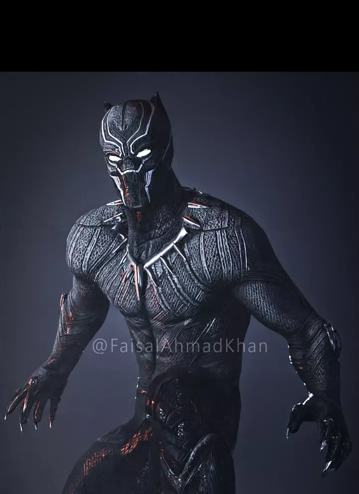 Own the King of Wakanda 3D Black Panther Model for Sale 3D model_0