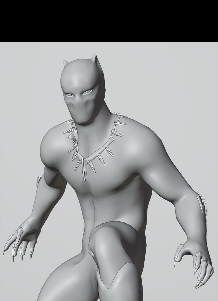 Own the King of Wakanda 3D Black Panther Model for Sale 3D model_2