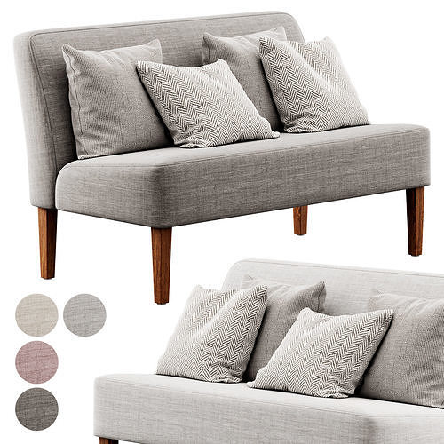 Jossey Loveseat by Ebern Designs 3D model