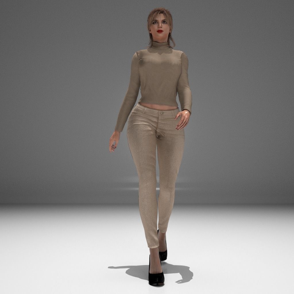 Female character 3D model_5